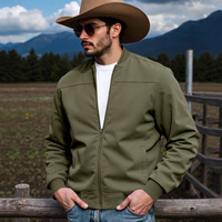 Nouveau produit d'automne de marque indépendante, veste à fermeture éclair en daim ample de style chasse pour hommes de cow-boy occidental de vente chaude