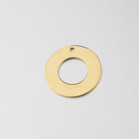 Breloques personnalisées avec logo, étanches, 10 mm, 20 mm, 25 mm, en acier inoxydable, creuses, gravables, pendentifs polis miroir, breloques fines