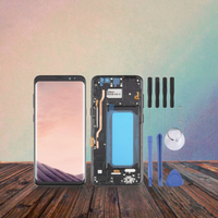 Écran LCD TFT complet avec numériseur et cadre noir pour Samsung Galaxy S8+ SM-G955 – Pièce de rechange pour réparation – Garantie 1 an