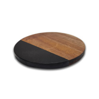 2023 nouveaux produits accessoires de cuisine gravés en bois marbre sous-verres personnalisés pour boisson mariage nuptiale douche cadeaux