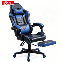 Chaise de jeu multifonction réglable avec bureau pour ordinateur portable, massage, chauffage, repose-pieds extensible, accoudoirs 4D et maille respirante