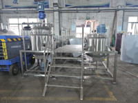 Machine de fabrication de crème et de lotion cosmétique à cisaillement élevé, prix usine, en acier inoxydable 316L, mélangeur émulsifiant sous vide