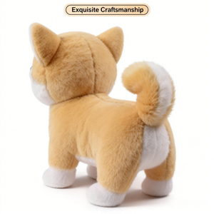 Nouveau jouet en peluche pour chien réaliste rechargeable par USB, jouet électronique interactif en coton PP rempli, vernis UV, peluche super douce pour enfants et bébés - Product Image 2