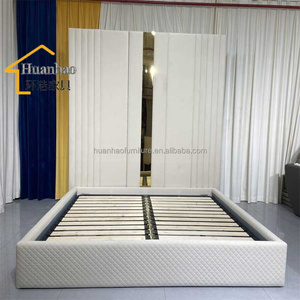 Chicasa Modern Luxury Dormitorio <span class=keywords><strong>Velver</strong></span> King Queen Size Cama tapizada de madera King Size Cama doble Marcos de cama de espuma suave - Product Image 5