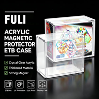 Étui de protection en acrylique ETB personnalisé avec protection UV à 99 %, anti-poussière, pour boîte Elite Trainer, étui de présentation pour collection de cartes TCG