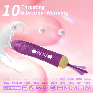 Sex Toy for Clit G Spot Stimulation, Adult Female Thrusting <b>Vibrator</b>, 10 <b>Vibration</b> Mode Massager Stick for Faster Orgasms - Product Image 4