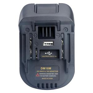 <span class=keywords><strong>Chargeur</strong></span> adaptateur DM18M convertir pour batterie au lithium Milwaukees et Dewalts DCB 204 20V en batterie au lithium Makitas 18V <span class=keywords><strong>BL1830</strong></span> - Product Image 2