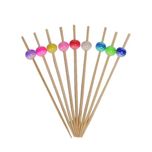 Ngang Sọc Đầy Màu Sắc Bóng Pick Tre Xiên Và Tăm - Product Image 2