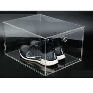 Caja de acrílico transparente para zapatillas, caja de exhibición para zapatos, magnética, automontaje personalizado, <span class=keywords><strong>crep</strong></span>, transparente, portátil - Product Image 2