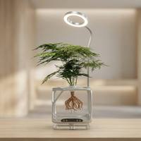 Système révolutionnaire de jardinage intérieur par brumisation - Jardinière aéroponique à atomisation ultrasonique en PVC avec lumière de croissance LED à spectre complet alimentée par USB