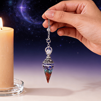 Großhandel Quarz-Kristall Yoga Hexerei Meditation Reiki Halbedelstein Pendel-Anhänger zur Heilung