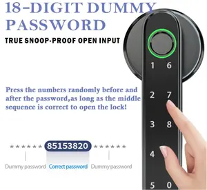 指紋BluetoothドアハンドルルックAPPコントロールホームホテルスマートハンドル用電子生体認証デジタルドアロック