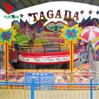 놀이 공원 장비 Funfair 성인 놀이기구 매력 큰 디스코 턴테이블 Tadaga