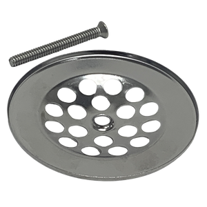 Strainer Polished Round 2-7/8 Inch Stainless Steel Bath Strainer With Screw - Product Image 1