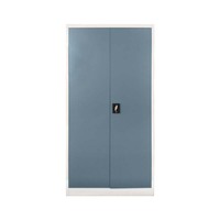 Armoire de rangement métallique à 4 étagères en acier, hauteur 1850 mm, avec serrure à clé, pour bureau à domicile