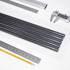 SHENYU Varillas de Fieltro de Carbono 3K Ovaladas y Planas, Surtido de 5mm de Grosor, Alta Resistencia 200C para Soportes Industriales - Product Image 1