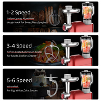 Robot de cuisine tout-en-un Top Chef, batteur sur socle 2000W, robot culinaire, mixeur