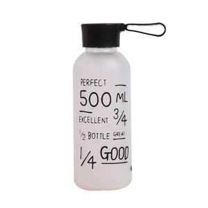 Minimalist Plastic Water Bottle 500ML With Carabiner <b>Cap</b> Bpa Free For Outdoor <b>Hiking</b> Camping Adults - Product Image 1