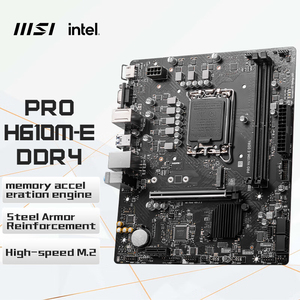 Carte mère d'ordinateur MSI PRO <span class=keywords><strong>H610M</strong></span>-E <span class=keywords><strong>G</strong></span> DDR4 DDR5 prend en charge les processeurs 13400/13400F/13100F (INTEL H610/LGA 1700) - Product Image 3