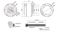 Moteur à engrenages CC sans balais à aimant permanent AKA10-9 KV60 antidéflagrant pour bras robotique exosquelette électrique avec encodeur, efficacité IE4