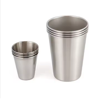304 tasses à bière en acier inoxydable tasses à vin gobelet à café thé lait tasses maison Portable métal tasses à eau Double paroi tasse
