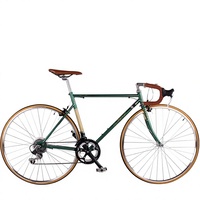 Vélo de route rétro à vitesse variable, guidon courbé, cadre en acier carbone 700c Softail, frein V double, capacité de charge 150 kg, course urbaine