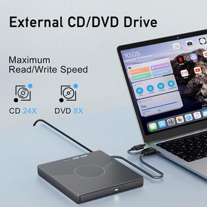 Unidad de DVD Externa 7 en 1, USB 3.0 y Tipo-C, con Ethernet, 3 Puertos USB, Ranura SD/TF para Computadora de Escritorio/Portátil/<span class=keywords><strong>Win</strong></span>/Linux/Mac OS - Product Image 2