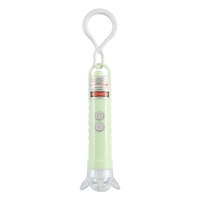 Mainan Laser Hewan Peliharaan 3-in-1 Portabel untuk Kucing Anjing, Desain Kartun Sederhana, Senter LED Genggam Mini Plastik, Daya Laser 5mW, Tersedia