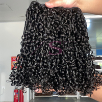 Cheveux Naturels Non Traités Vente en Gros Usine Cheveux Humains Vierges 100% Remy Extensions de Cheveux Humains Bouclés Alignés dans le Sens de la Cuticule