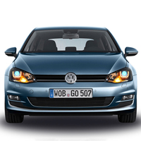 Luces de Circulación Diurna en Forma de U Fáciles de Modificar CQL, Faros Delanteros de Proyector Bi-LED, Láser G5 Liner para VW Golf 7 13-17