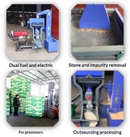 Machine à moudre le maïs et le riz de haute capacité, automatique, en acier inoxydable de fabrication chinoise, équipement agricole