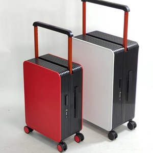 <b>PC</b> Carry-On Suitcase 20-Inch Swivel <b>Wheels</b> Durable Travel Case Unisex Solid Color Mixed Macaron Colors Spring 2024 - Product Image 1