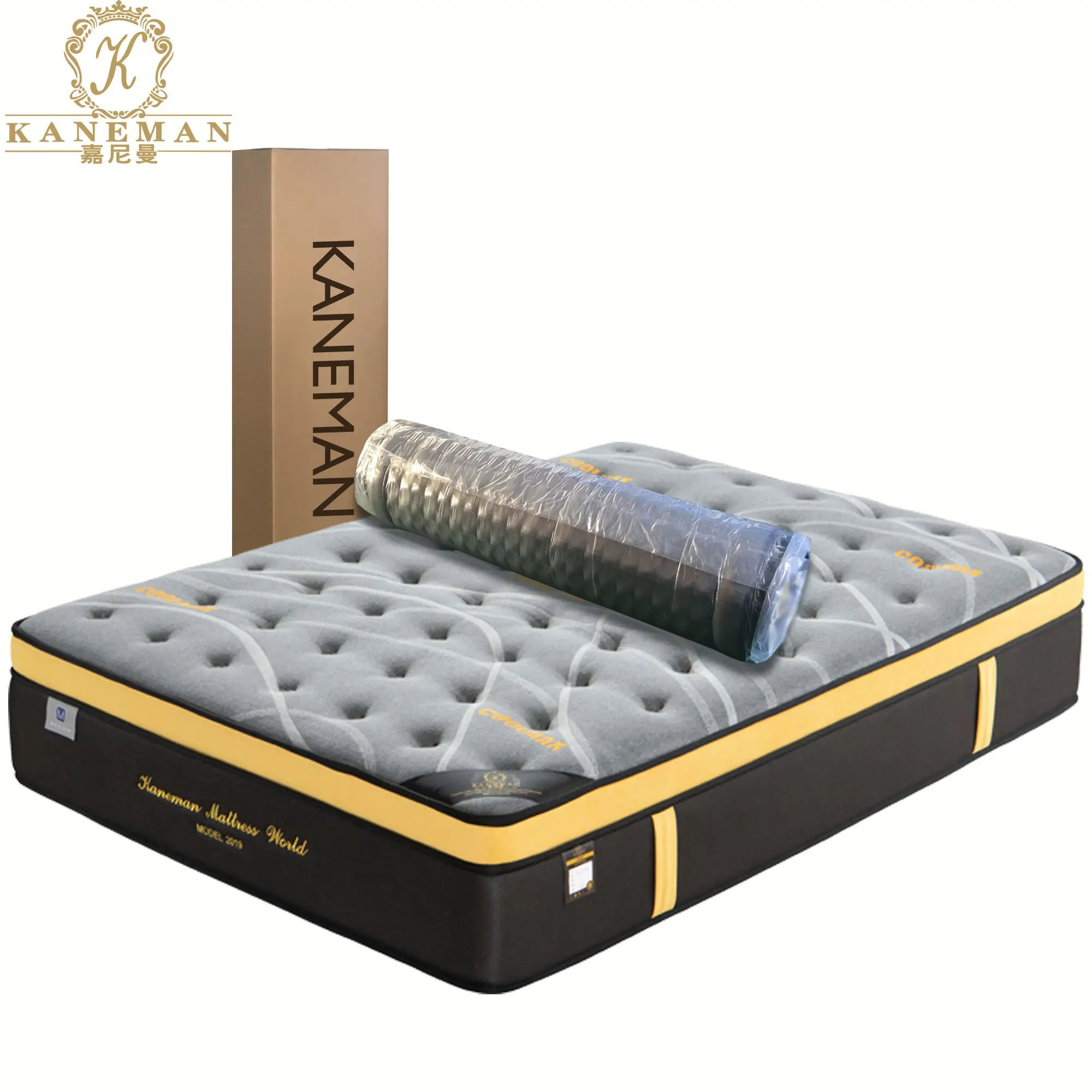 Популярный стиль 30 см Вакуумный рулонный пружинный матрас в коробке рулонный упаковочный матрас в коробке