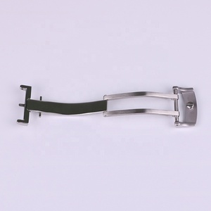 <span class=keywords><strong>Boucle</strong></span> de montre papillon de déploiement en acier inoxydable <span class=keywords><strong>or</strong></span> rose de luxe pour fermoir de montre de 18mm pour montre Glashutte - Product Image 5
