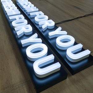 <span class=keywords><strong>Letras</strong></span> 3D del alfabeto iluminadas, <span class=keywords><strong>letras</strong></span> Led acrílicas de canal de amor para tienda de letreros publicitarios Led delanteros, para exteriores - Product Image 2