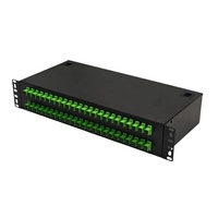 Boîtier de terminaison de fibre optique 2U 48 cœurs SC APC pour montage en rack ODF, panneau de brassage de fibre optique pour réseau CATV FTTH