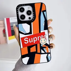 2024 mode desain merek mewah casing ponsel 3D untuk Iphone 14 Plus 13 12 11 Pro Max casing silikon gaya jalanan olahraga