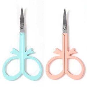 Ciseaux à broder en acier inoxydable à manche droit de 2,5 mm d'épaisseur, plaqués multicolores, mini-ciseaux de couture pour point de croix - Product Image 1