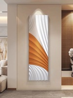 Décoration de salon de luxe, peinture sur pierre de grès, art mural minimaliste moderne, peintures en relief