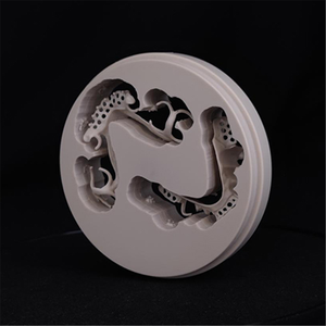 แผ่นดิสก์มองหลังสำหรับฟันปลอมบางส่วนมีความยืดหยุ่นวัสดุห้องปฏิบัติการทางทันตกรรมความหนา18มม. สีธรรมชาติ - Product Image 2