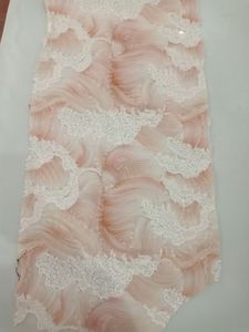 Alta Qualidade Francês Lace Dress Material Frisado Tule Malha com Lantejoulas para Festa ou Casamento Excelente para Roupas - Product Image 6