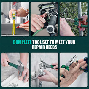 Juego de taladro de iones de litio de 206 piezas, kit de herramientas eléctricas inalámbricas con estuche para reparaciones domésticas y proyectos de bricolaje - Product Image 3