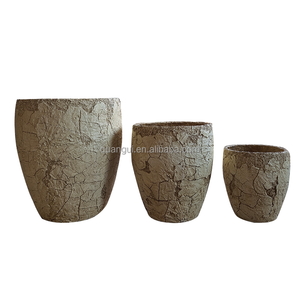 Grands pots à fleurs en fibrociment écologiques et légers, design moderne durable, trous de drainage, auto-<span class=keywords><strong>arrosage</strong></span>, jardinage au sol - Product Image 6