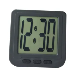 Reloj Digital portátil con temporizador, alarma de pantalla LCD grande para cocina y cocina