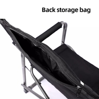 AIRKYE chaise de meubles de Camping surdimensionnée chaise de réalisateur pliante en aluminium chaise de Camping avec Table d'appoint