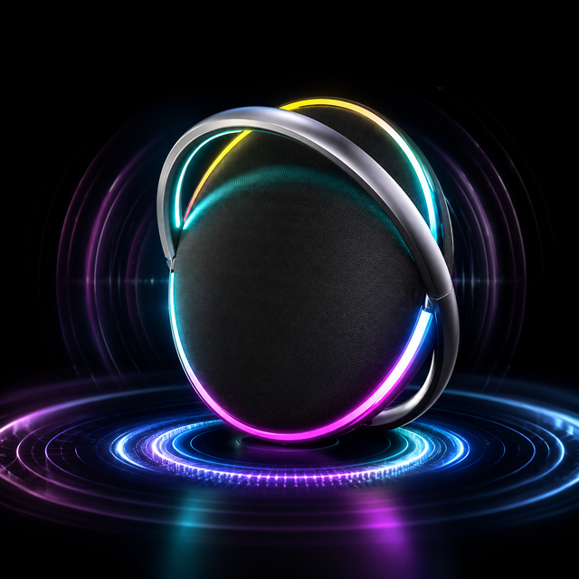 Trendy Intelligent Heavy Bass RGB Light Wireless Portable Music BT Speaker for Home