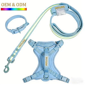 OEM <b>Dog</b> <b>Harness</b> and Leash Set <b>Adjustable</b> Pet <b>Harness</b> with Reflective Strip Custom Color Logo Available/ - Product Image 5