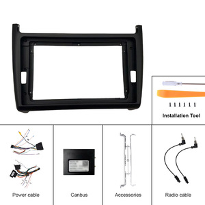 กรอบวิทยุติดรถยนต์ Podofo ขนาด 9 นิ้ว วัสดุ ABS พลาสติก สำหรับ VW POLO ปี 2011-2016 - Product Image 6
