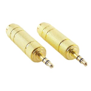 ยู หยาง 3.5 มม. ถึง 6.5 มม. อะแดปเตอร์เสียงปลั๊กสเตอริโอโลหะสำหรับกีตาร์เปียโนเครื่องดนตรี - Product Image 2