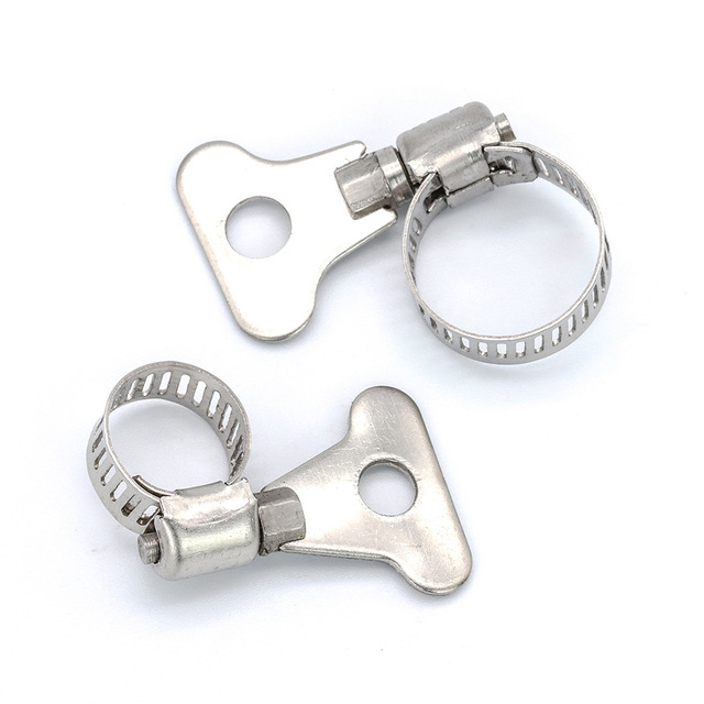 201 Stainless Steel Heavy Duty Hose Clamp with Handle Adjustable for Water Hose Pipe & Tube Connections ISO9001 Certified